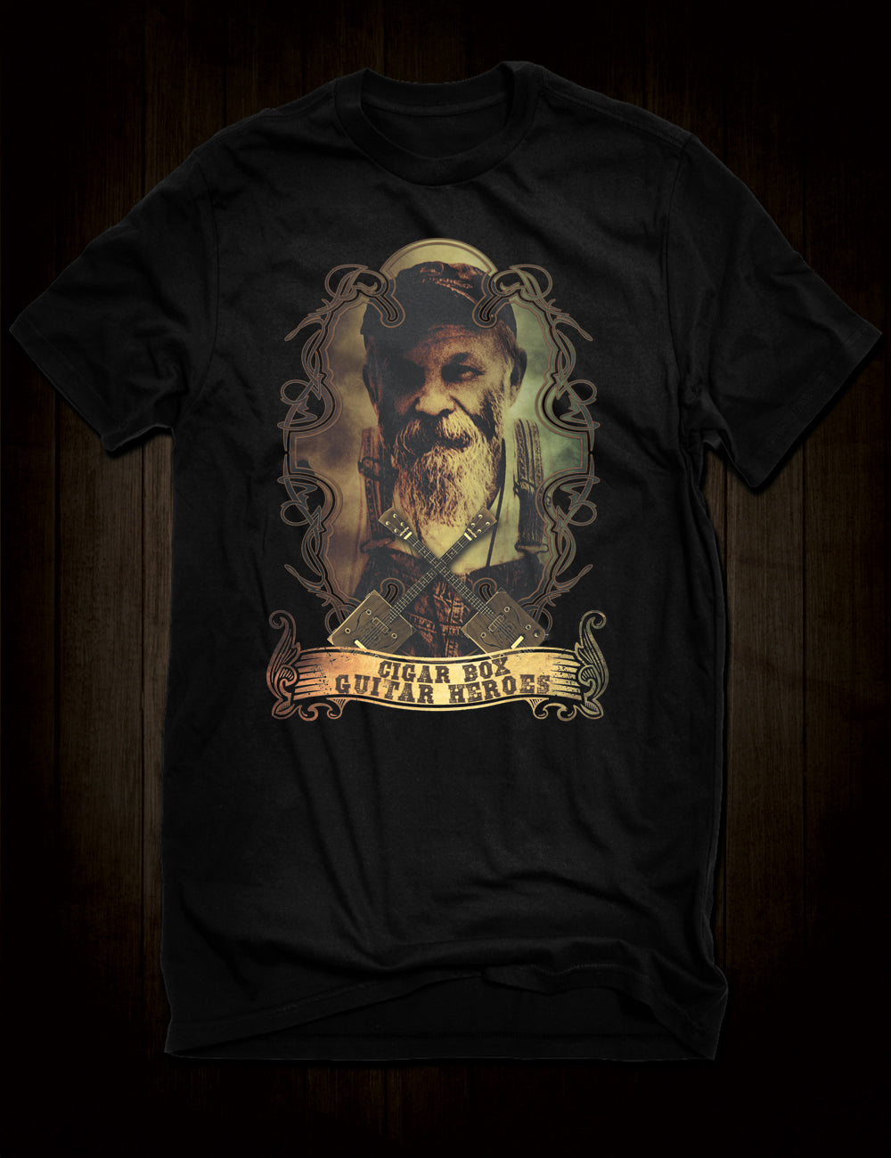 Cigar Box Guitar Hero Seasick Steve T-Shirt