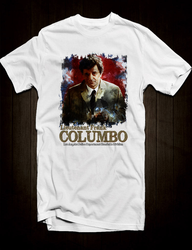 White Columbo T-Shirt Classic TV Detective