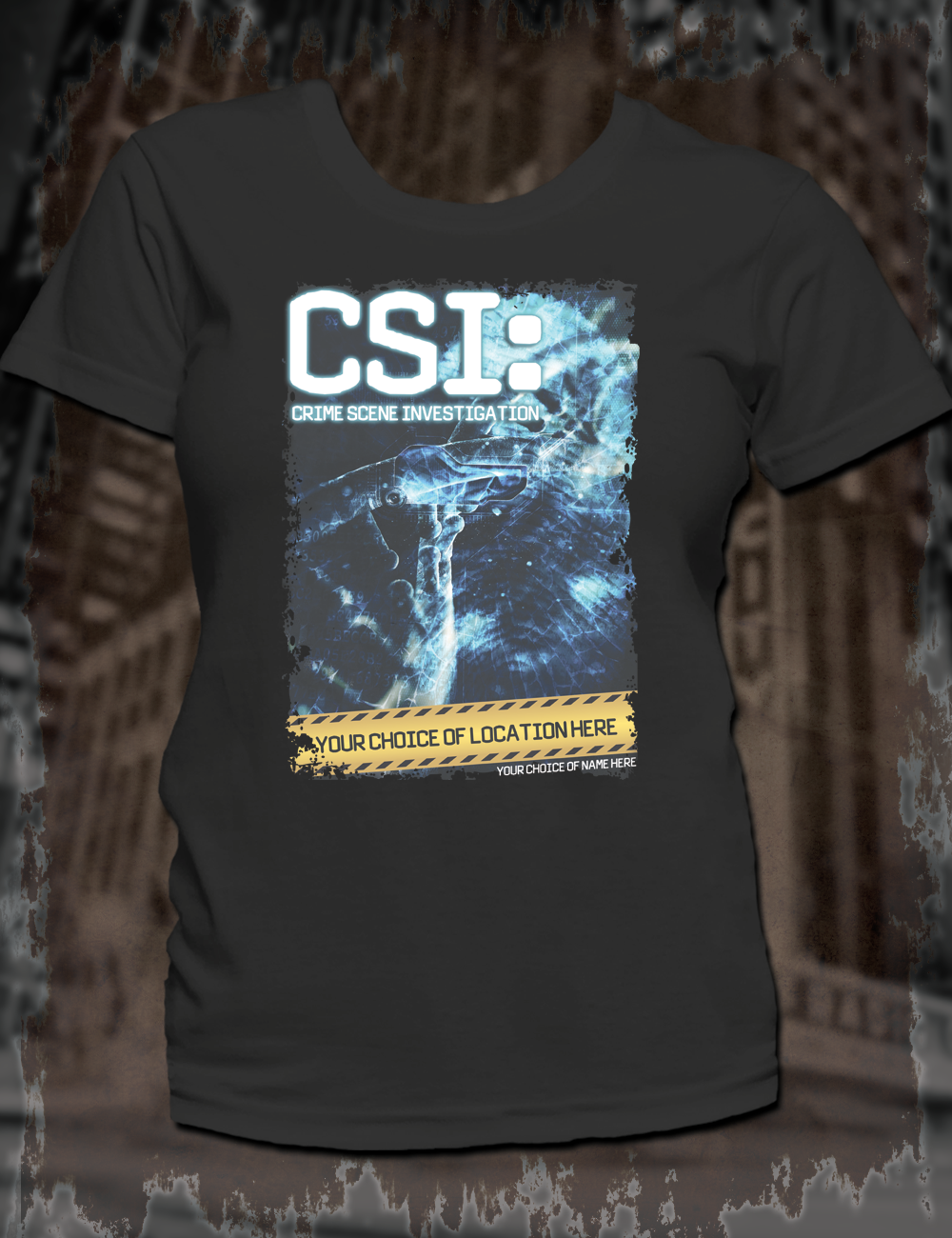 Personalise Your Own CSI T-Shirt - Hellwood Outfitters