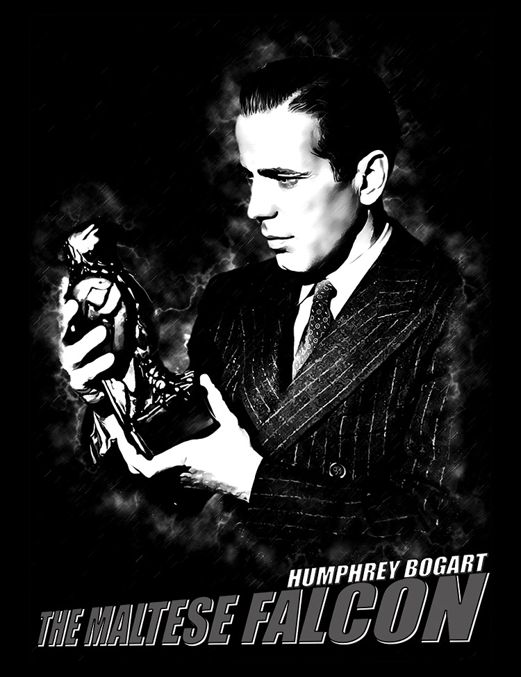 Humphrey Bogart Maltese Falcon T-Shirt - Hellwood Outfitters