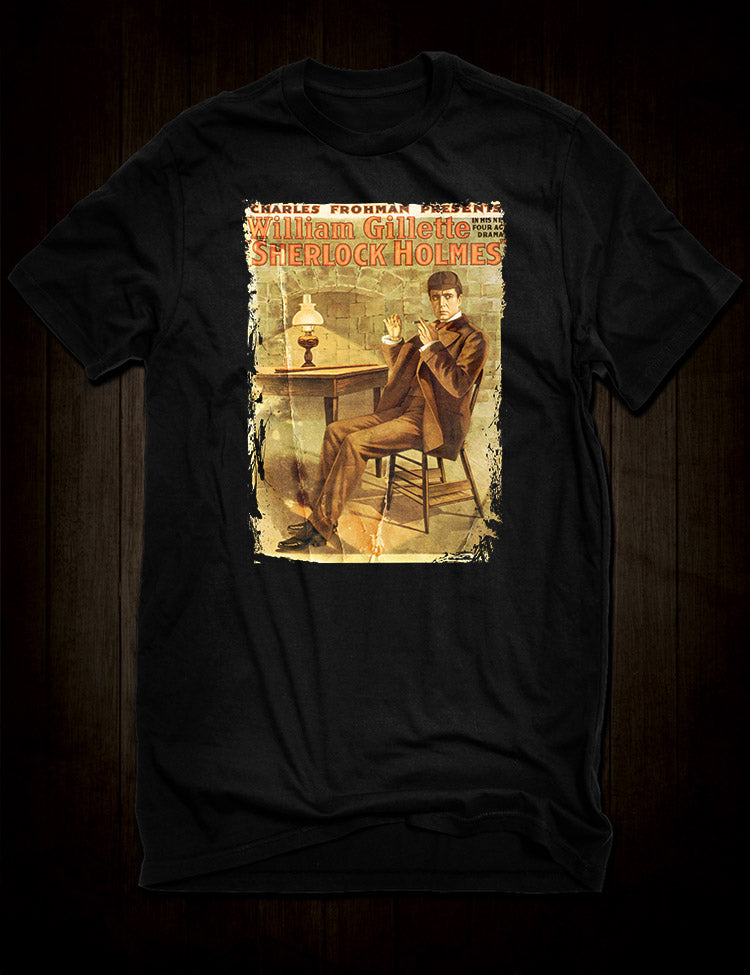 William Gillette - Sherlock Holmes T-Shirt