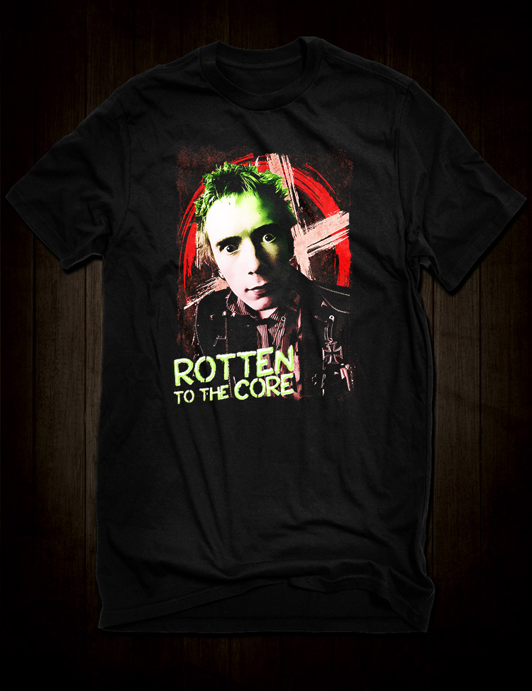 Rotten To The Core John Lydon T-Shirt - Hellwood Outfitters