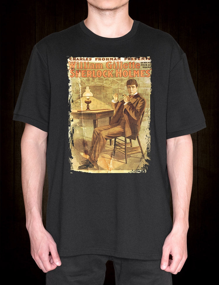 William Gillette - Sherlock Holmes T-Shirt