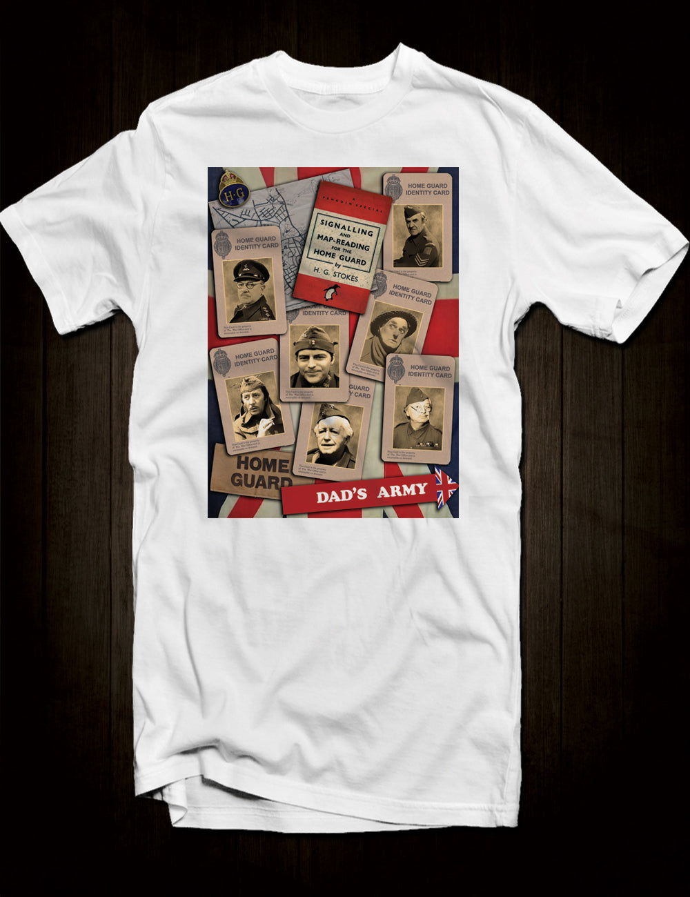 White Dad's Army Cast T-Shirt