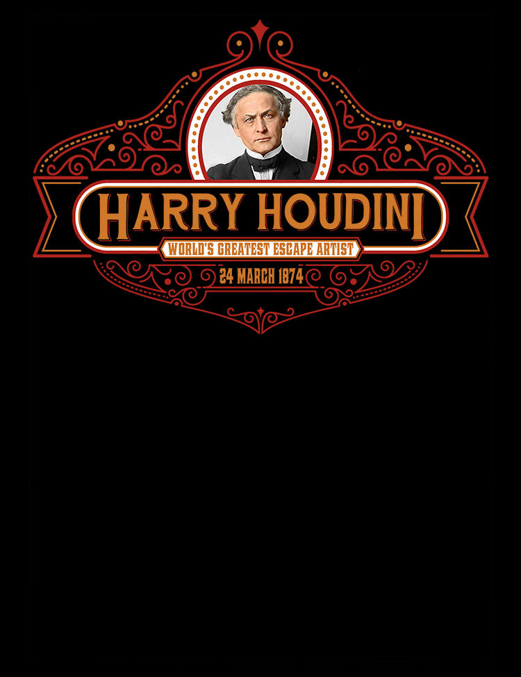 Worlds Greatest Escape Artist Harry Houdini T-Shirt - Hellwood Outfitters