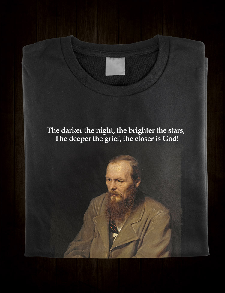 Fyodor Dostoyevsky Portrait T-Shirt - Hellwood Outfitters