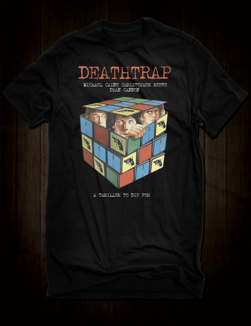Ira Levin Deathtrap Movie T-Shirt Michael Caine