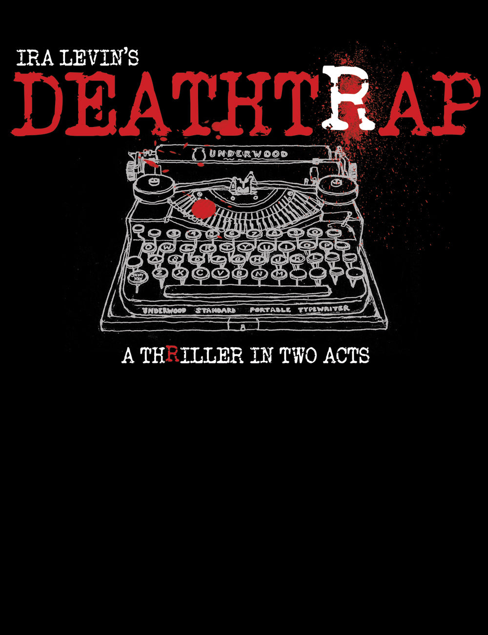Ira Levin Deathtrap Play T-Shirt Stage Thriller