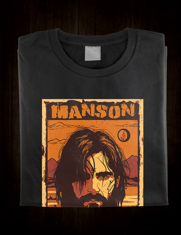 Retro style Charles Manson Death Valley 69 tee for true crime fans