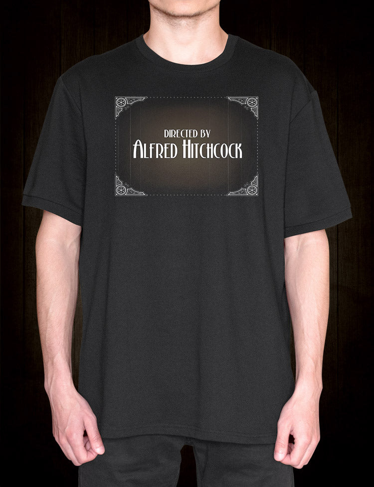 Retro Film Credit T-Shirt Alfred Hitchcock