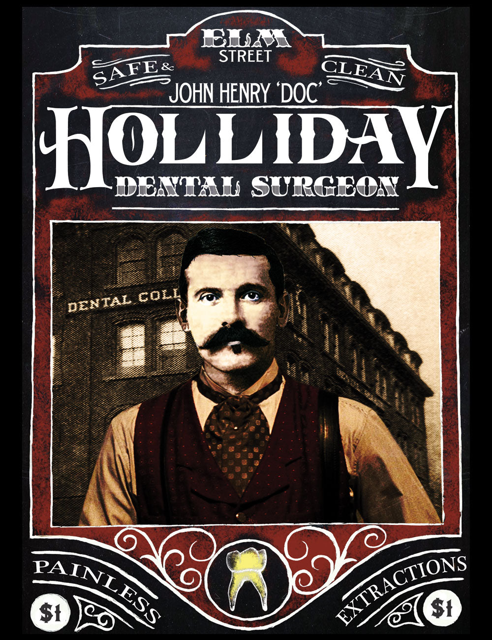 Old West Doc Holliday Dentist T-Shirt