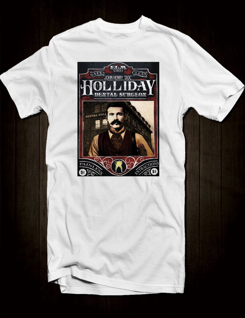 John Doc Holliday T-Shirt Wild West Gunslinger