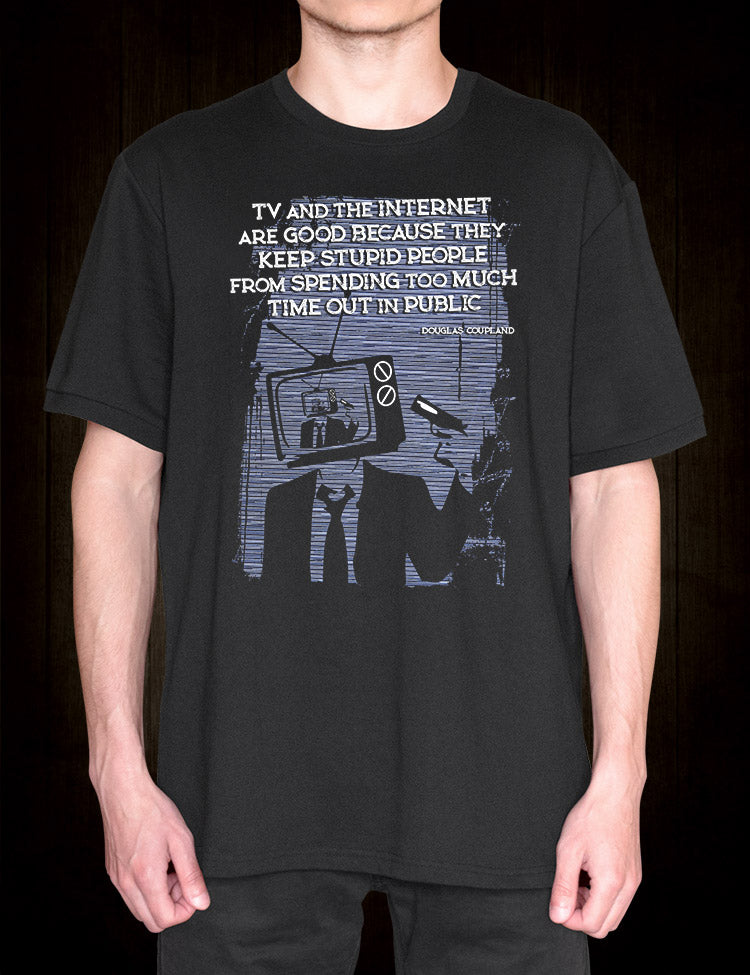 Literary Quote T-Shirt Douglas Coupland JPOD