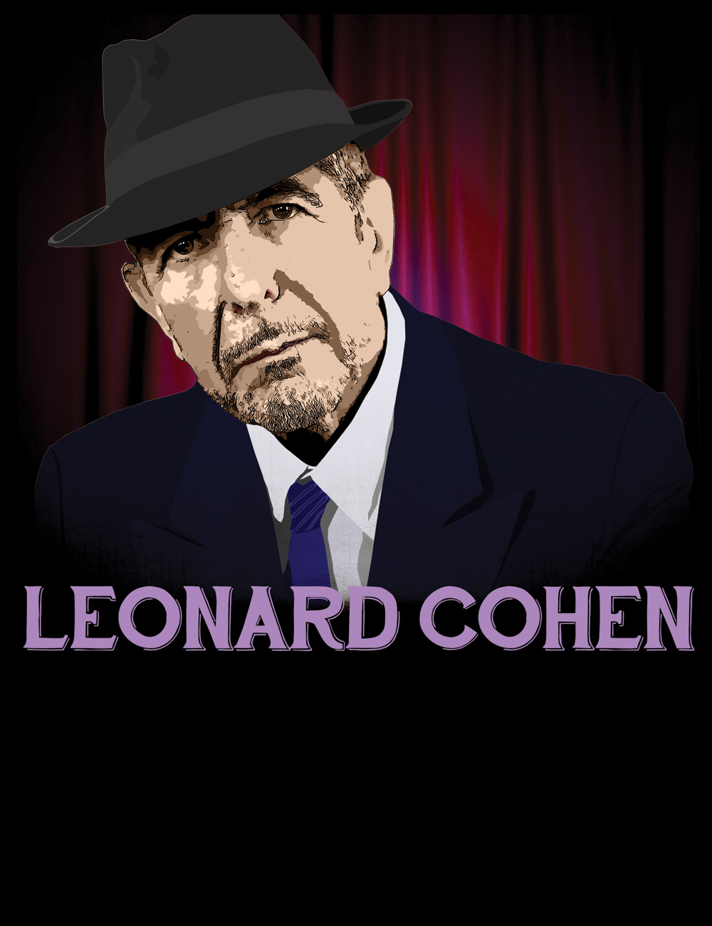 Leonard Cohen T-Shirt - Hellwood Outfitters