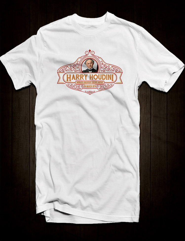Worlds Greatest Escape Artist Harry Houdini T-Shirt - Hellwood Outfitters