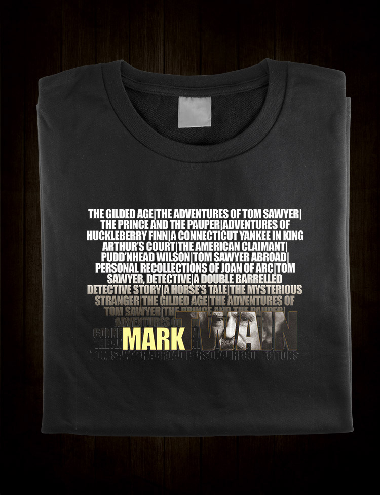 Famous Author T-Shirt Mark Twain Samuel Clemens