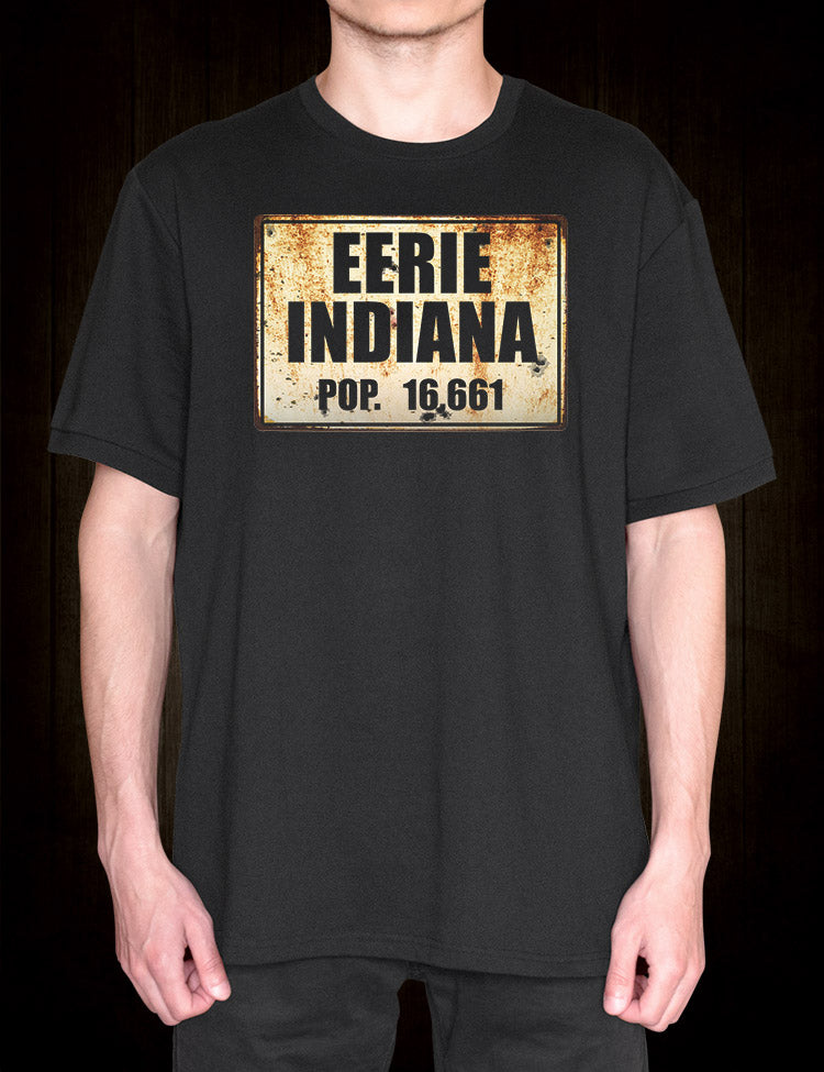 Mysterious t-shirt inspired by the cult classic TV show Eerie, Indiana
