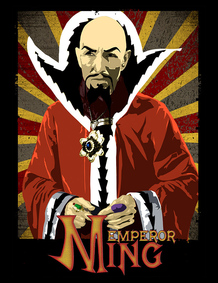 Classic TV Villain Charles Middleton as Emperor Ming T-Shirt