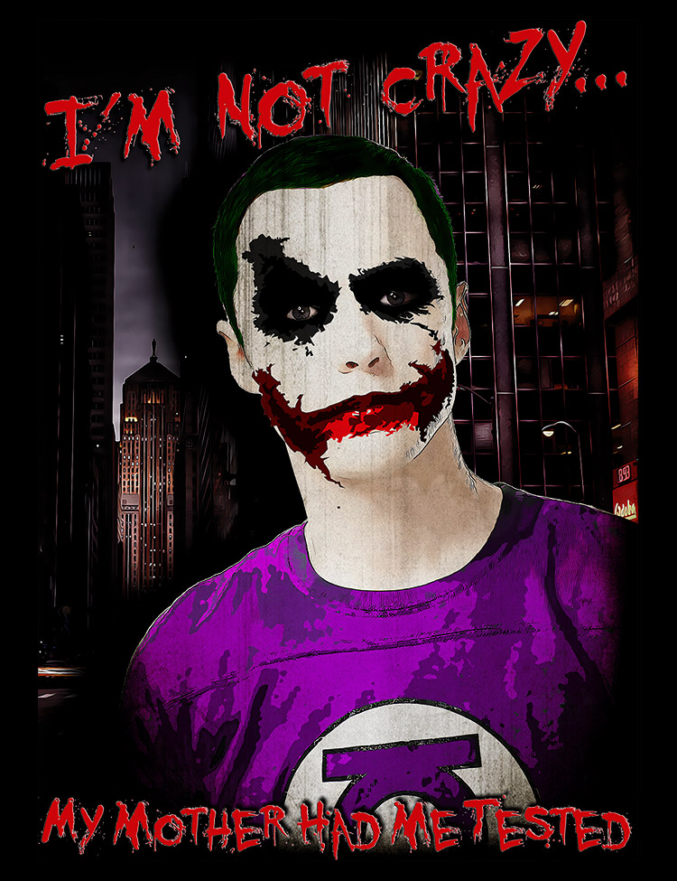 Sheldon Cooper - The Joker T-Shirt - Hellwood Outfitters