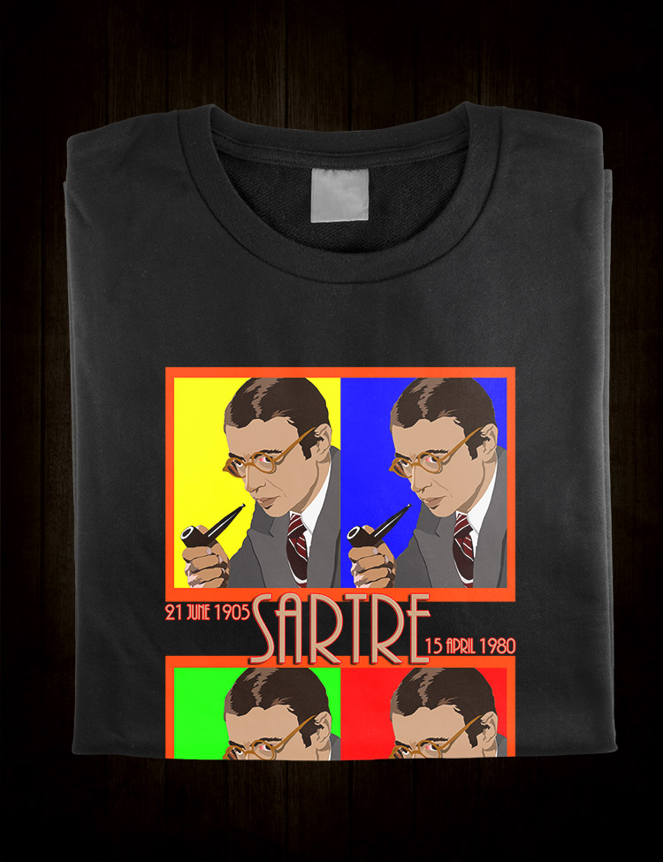 Jean Paul Sartre T-Shirt - Hellwood Outfitters