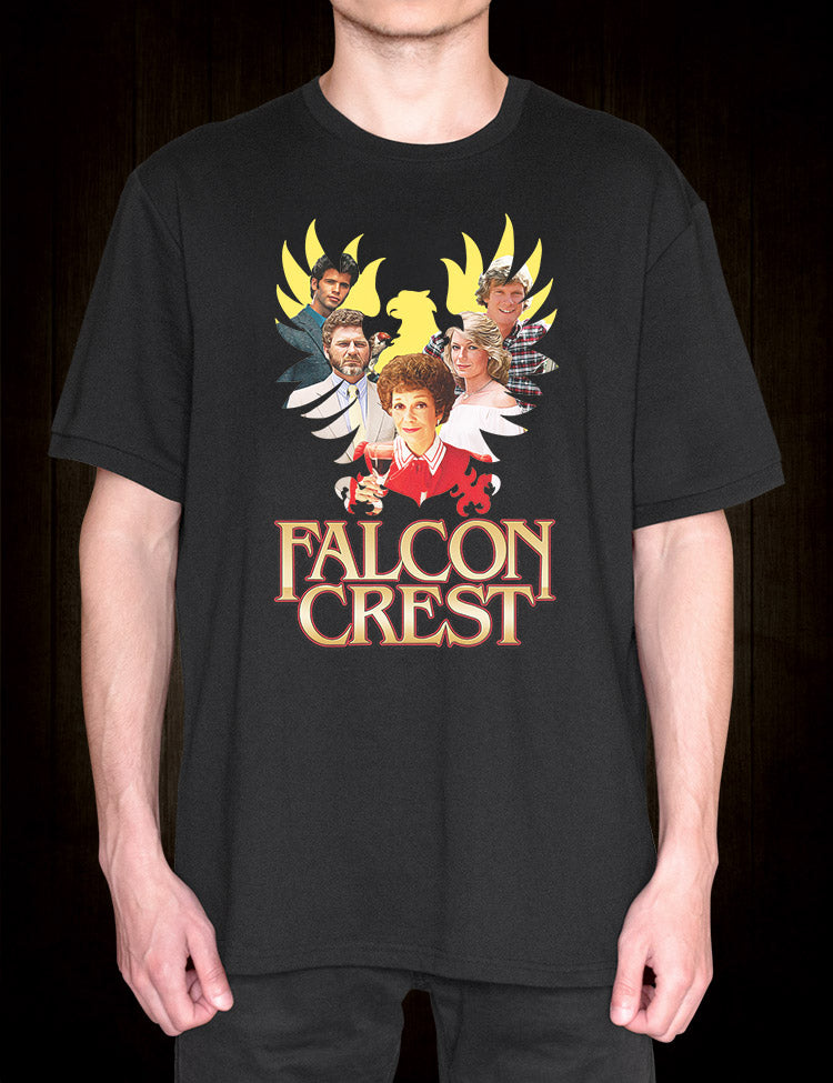 Classic Falcon Crest Logo Tee with Retro Design