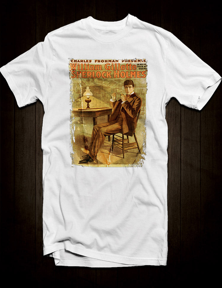 William Gillette - Sherlock Holmes T-Shirt