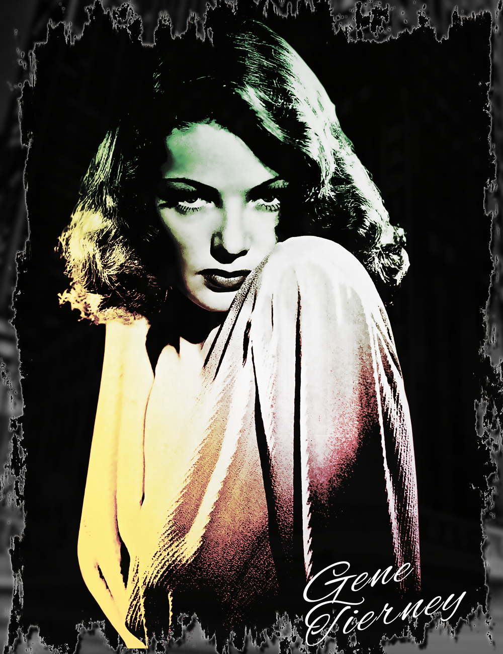 Gene Tierney Tee Design