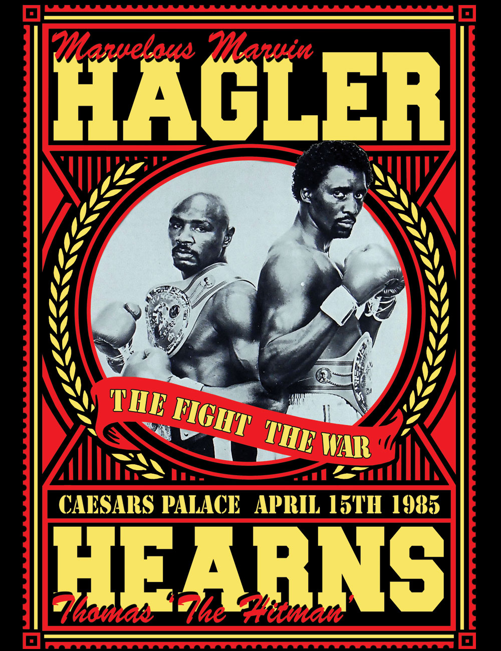 Hagler Hearns Boxing T-Shirt
