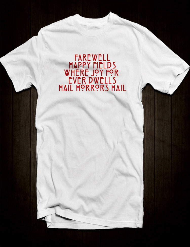 White John Milton Hail Horrors Hail T-Shirt Nick Cave Murder Ballads