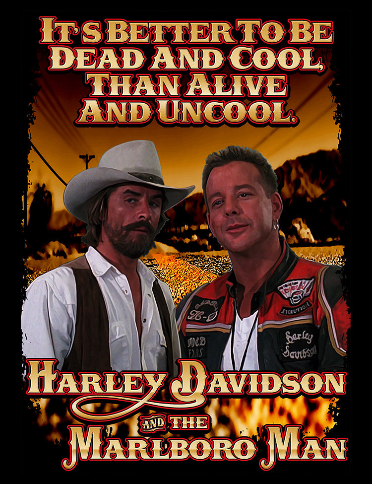 Cult Film T-Shirt Harley Davidson & The Marlboro Man 