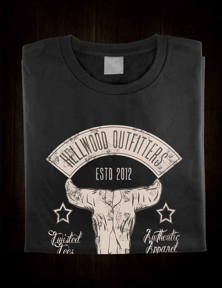 Hellwood Original T-Shirt Buffalo Skull Design