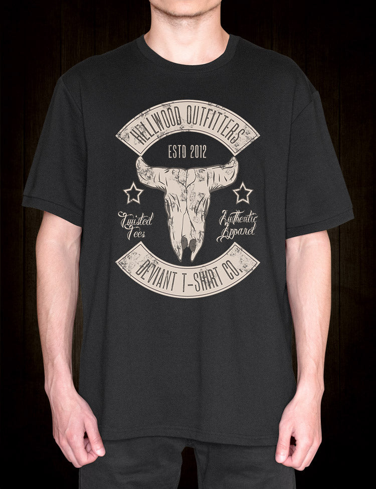 Hellwood Original T-Shirt Buffalo Skull Design