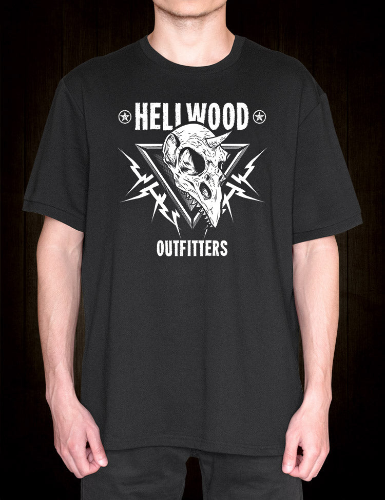 Hellwood Original T-Shirt Horned Skull Design