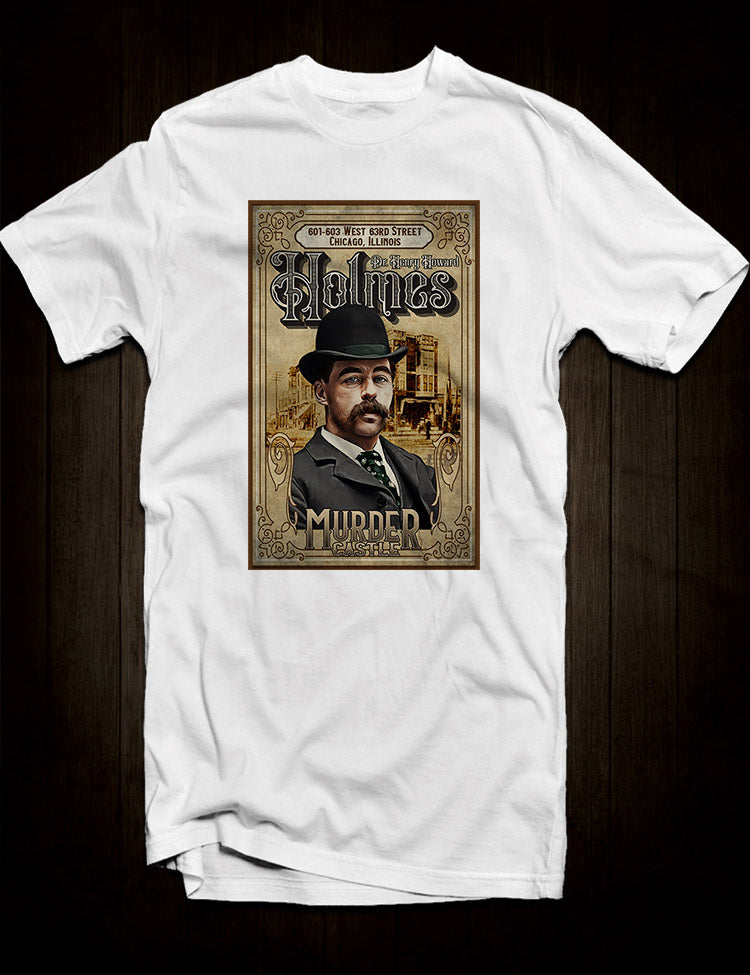 H.H. Holmes T-Shirt with 'Murder Castle' Print