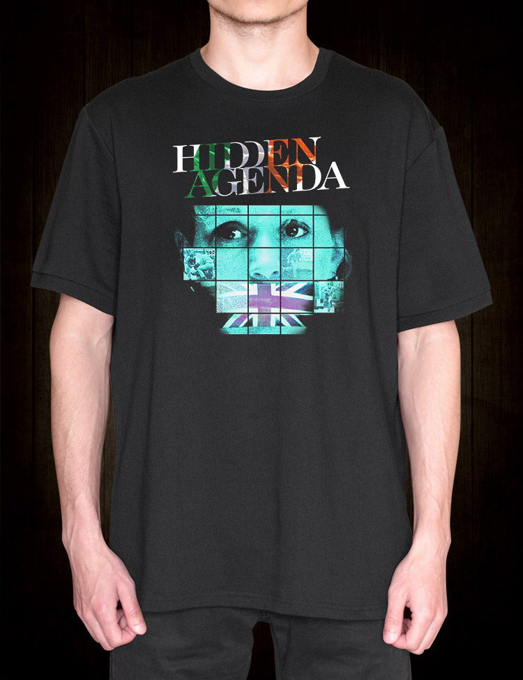 Ken Loach's Hidden Agenda film tribute on a comfortable t-shirt