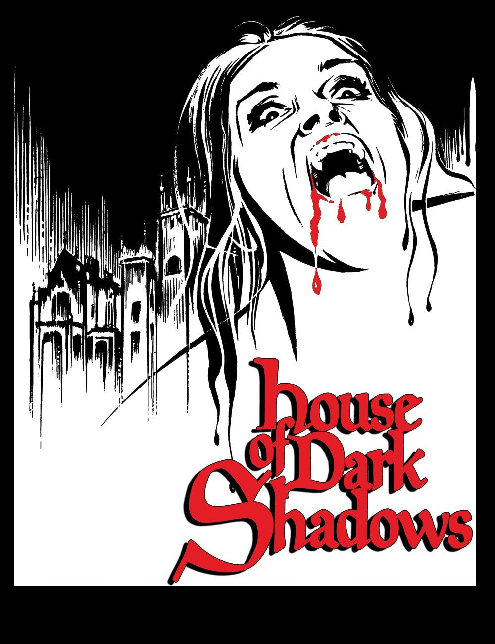 Classic Horror Film T-Shirt House Of Dark Shadows