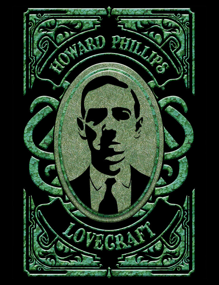 A unique and eerie t-shirt inspired by the dark and unsettling world of H.P. Lovecraft, with a high-quality graphic that captures the haunting themes of his writing.