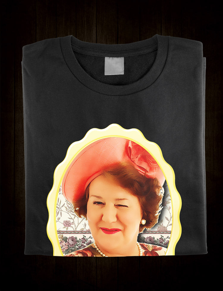 Make a statement with this 'Keeping Up Appearances' themed t-shirt, perfect for fans of classic sitcoms