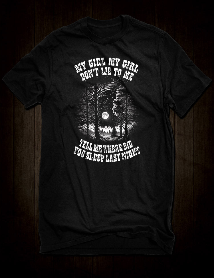 Expressive and Timeless T-Shirt Design Inspired by 'In the Pines' Ballad