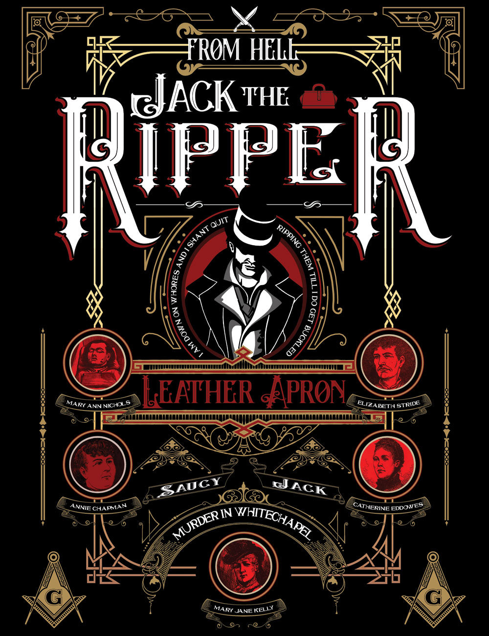 Whitechapel Murderer T-Shirt Jack The Ripper