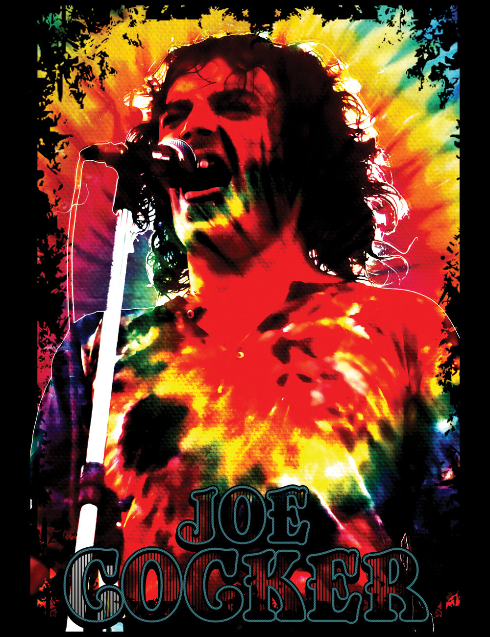 Psychedelic Classic Rock Joe Cocker Woodstock T-Shirt