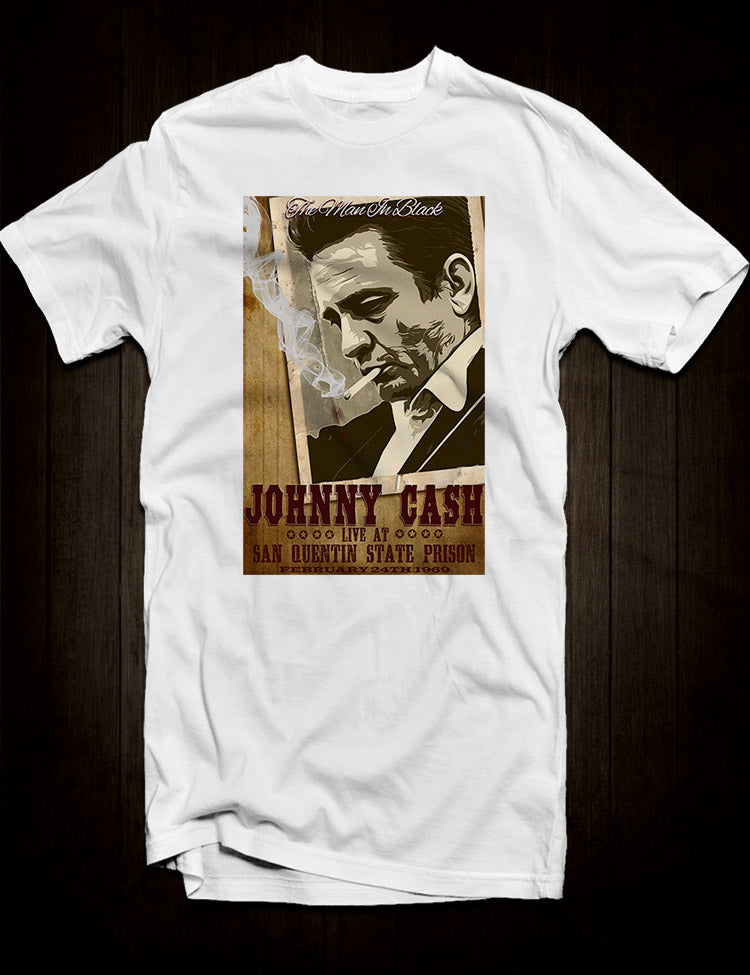 Johnny Cash Poster T-Shirt