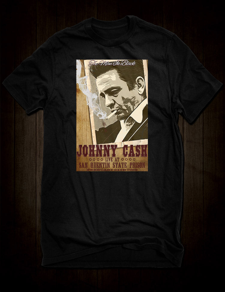 Johnny Cash Poster T-Shirt