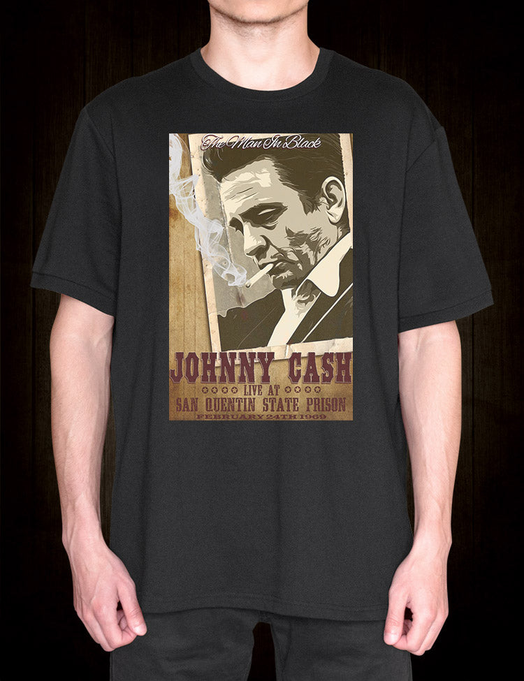 Johnny Cash Poster T-Shirt