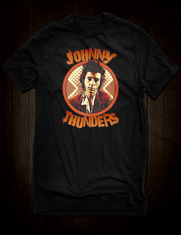 Johnny Thunders T-Shirt with Iconic Rock Star Image