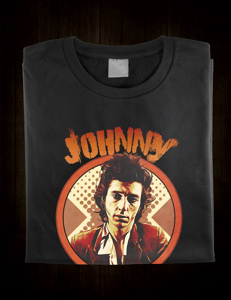 Iconic Johnny Thunders t-shirt for punk rock fans