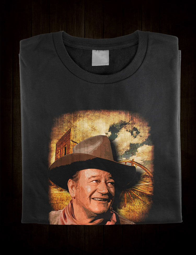 Rugged and timeless John Wayne t-shirt for Western fans