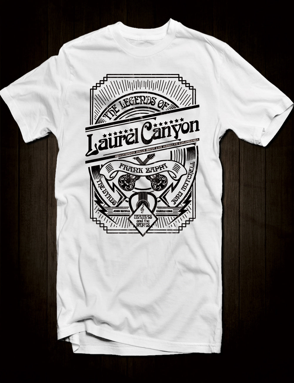 White Laurel Canyon Counterculture T-Shirt