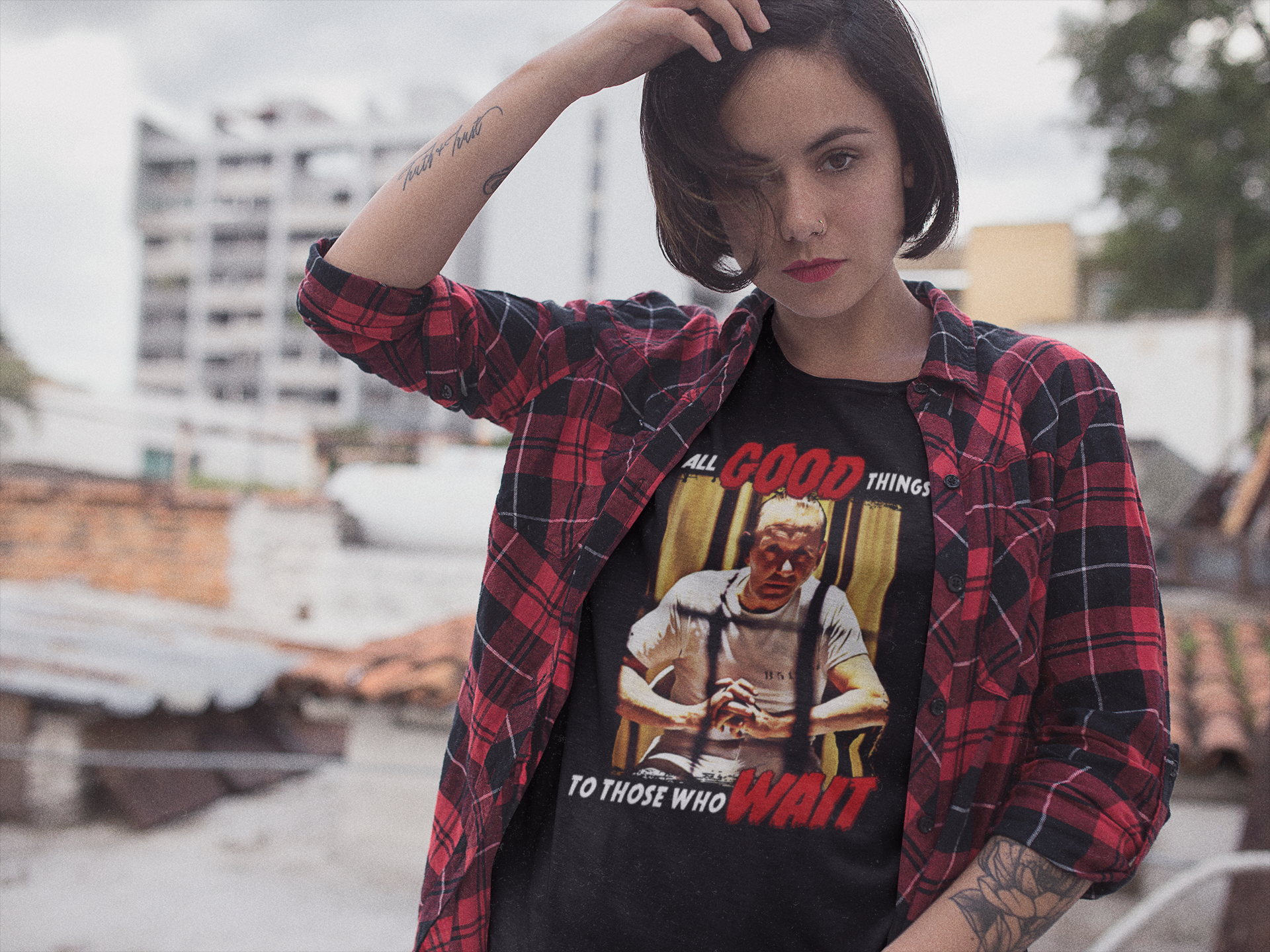 VATUYAGB Eat The Rude T-Shirt - Funny T Shirt Retro Hannibal - Foto 14