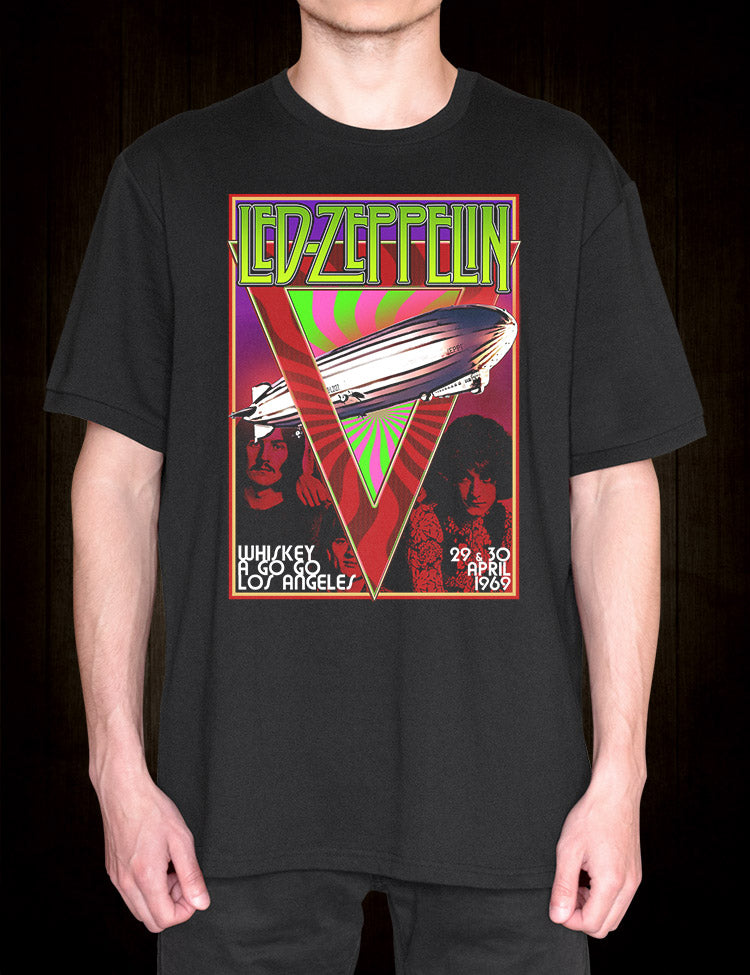 Led Zeppelin Whiskey A Go Go T-Shirt - Hellwood Outfitters